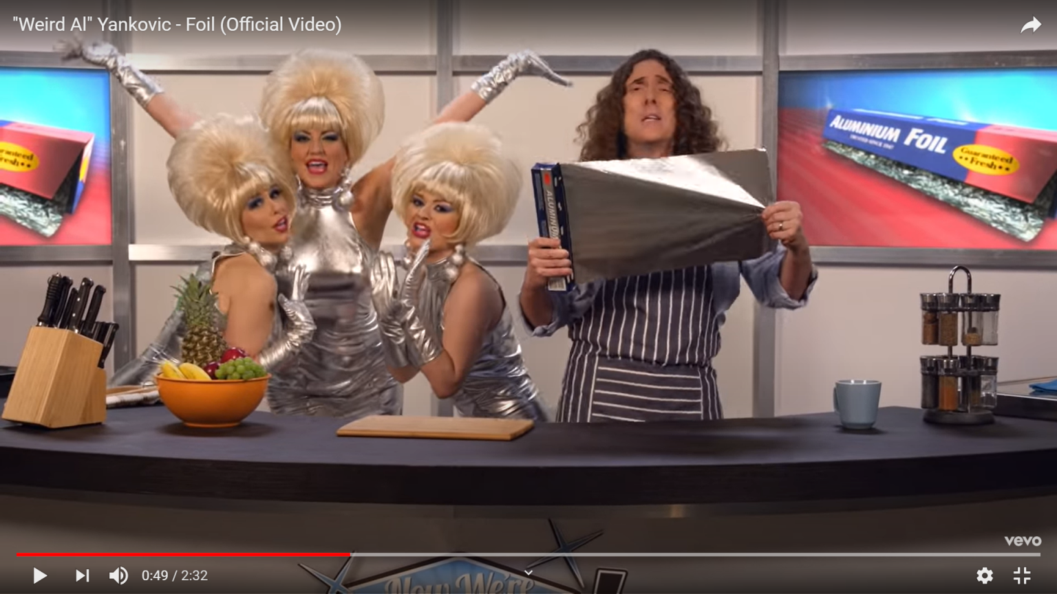 MUSIC VIDEO DRILLDOWN 7 Foil by Weird Al Yankovic Diabolical Plots